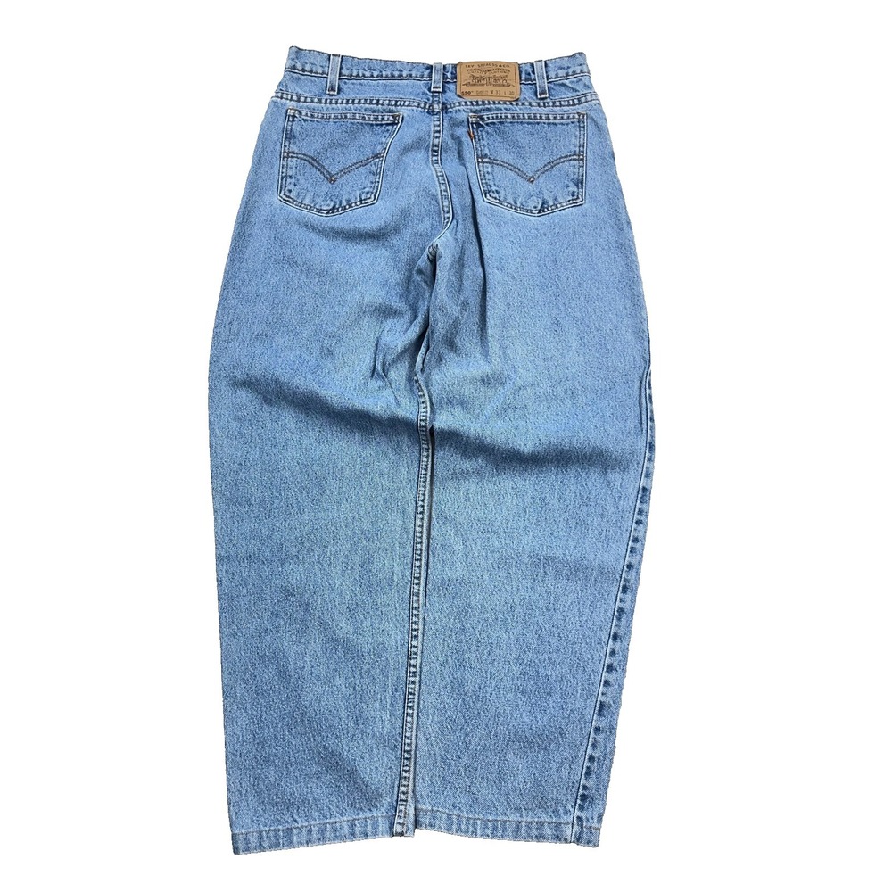 Vintage Levis 550 Jeans Men 30x27 Relaxed Fit Tapered Leg Orange Tab 90s USA **
